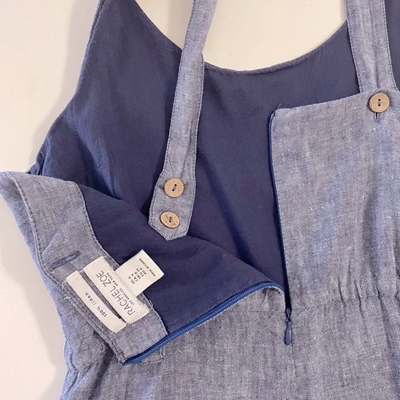 Linen Chambray Jumpsuit - Picture 5 of 10